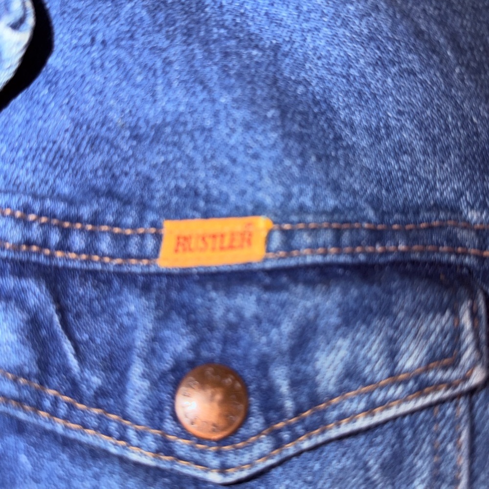 Vintage Blue Denim Jacket - Men’s Classic Trucker - Picture 5 of 6